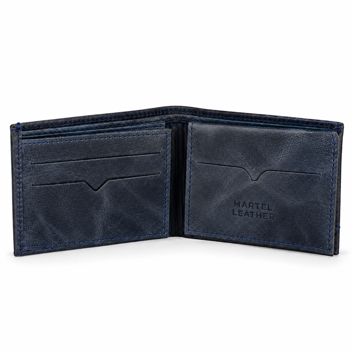 Billetera de Cuero con Doble Solapa