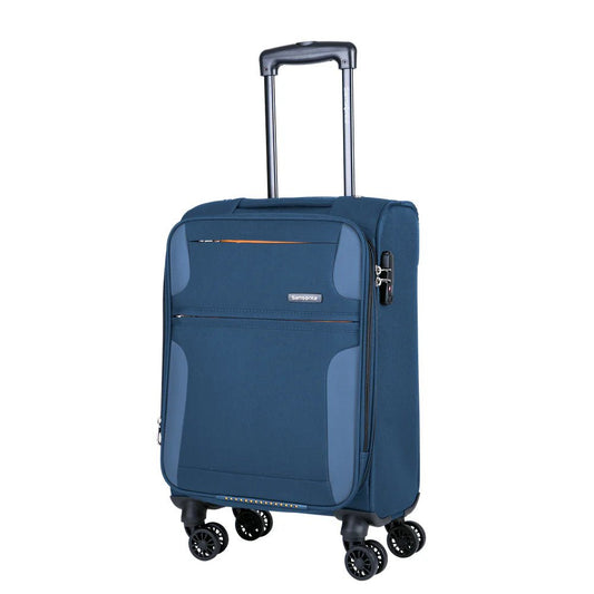 Bahia Spinner 20" Expandible en color azul, capacidad 12 Kg. - Mundobags