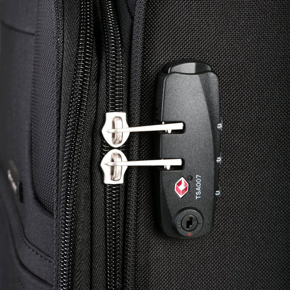 Bahia Spinner 20" Expandible en color Negro, capacidad 12 Kg - Mundobags