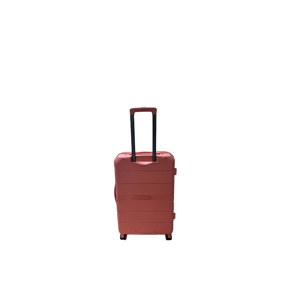 Maleta de Polipropileno con LLANTAS EXTRAIBLES LLG 10 Kg - Color Salmón, Equipaje de Artículo Personal - Mundobags