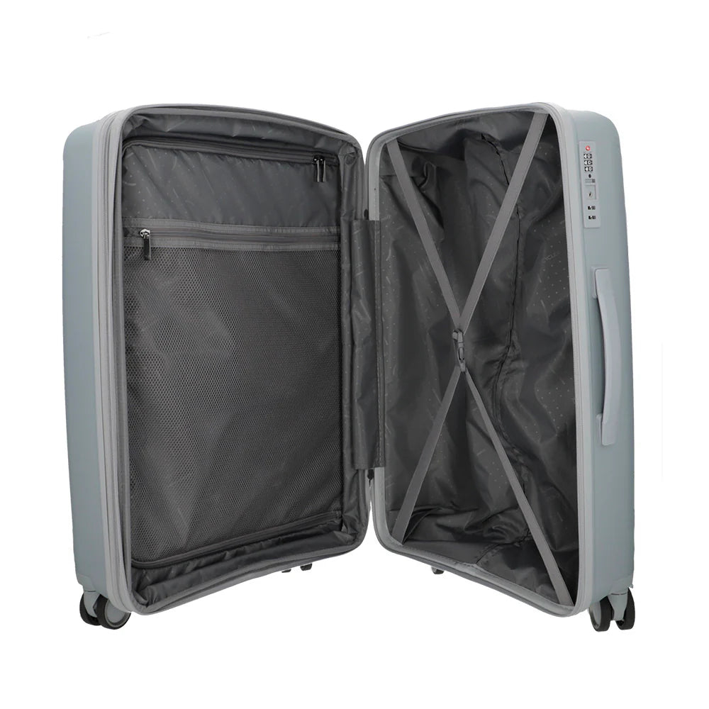 Maleta grande Aerolux plateada - Mundobags