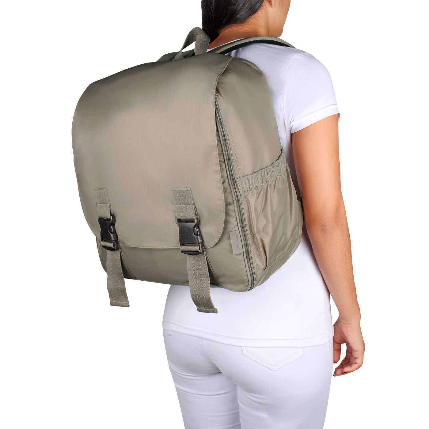 Morral Cabina Tapa Citybags Beige - Mundobags