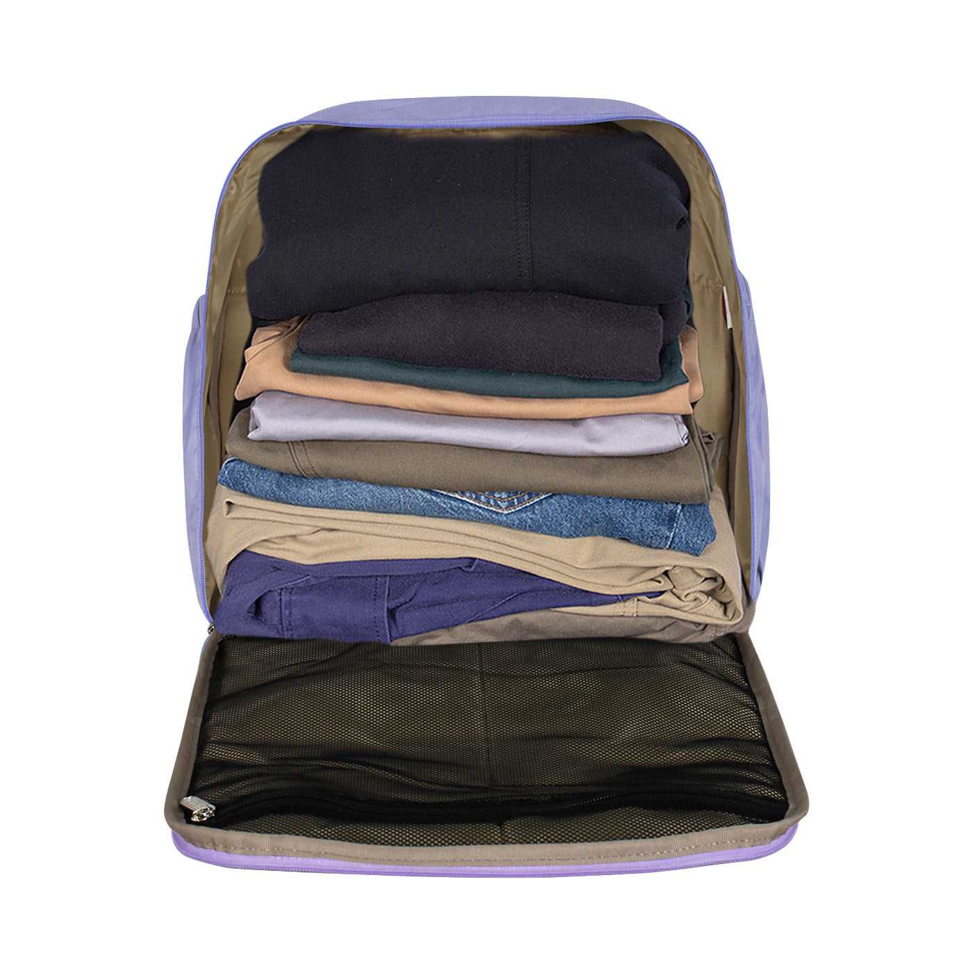 Morral Cabina Tapa Citybags Morado Lila - Mundobags
