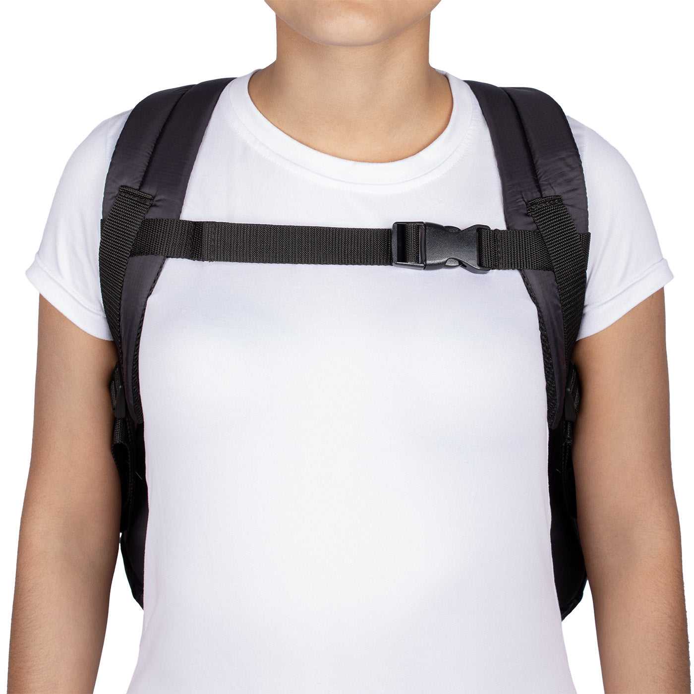 Morral Cabina Tapa Citybags Negro - Mundobags