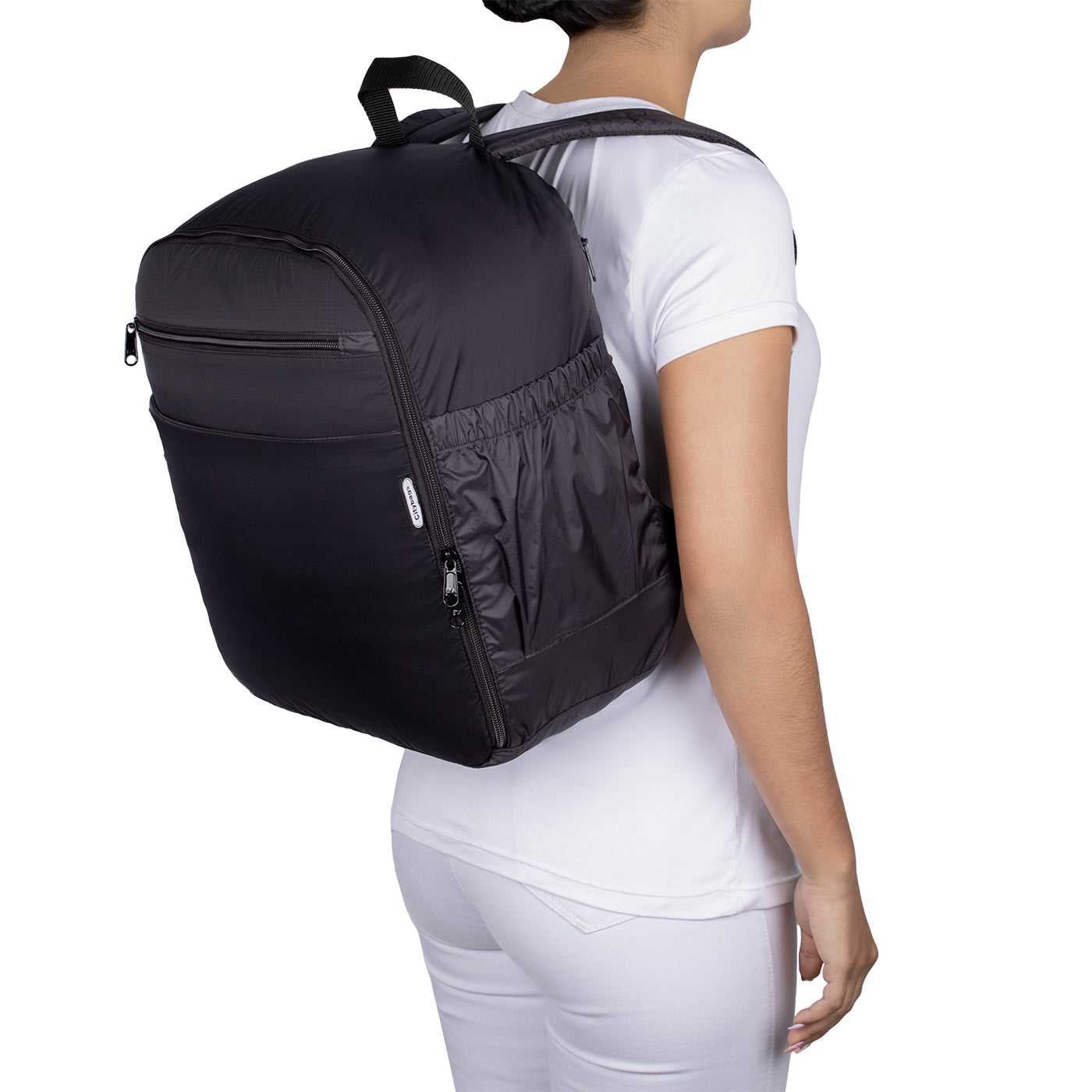 Morral Cabina Tapa Citybags Negro - Mundobags