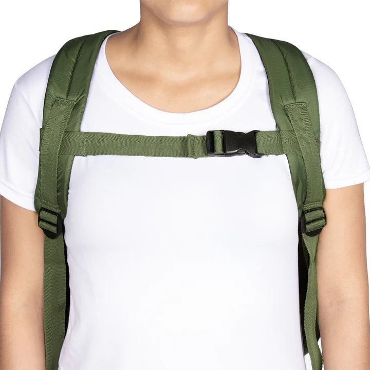 Morral Cabina Tapa Citybags Verde Militar - Mundobags
