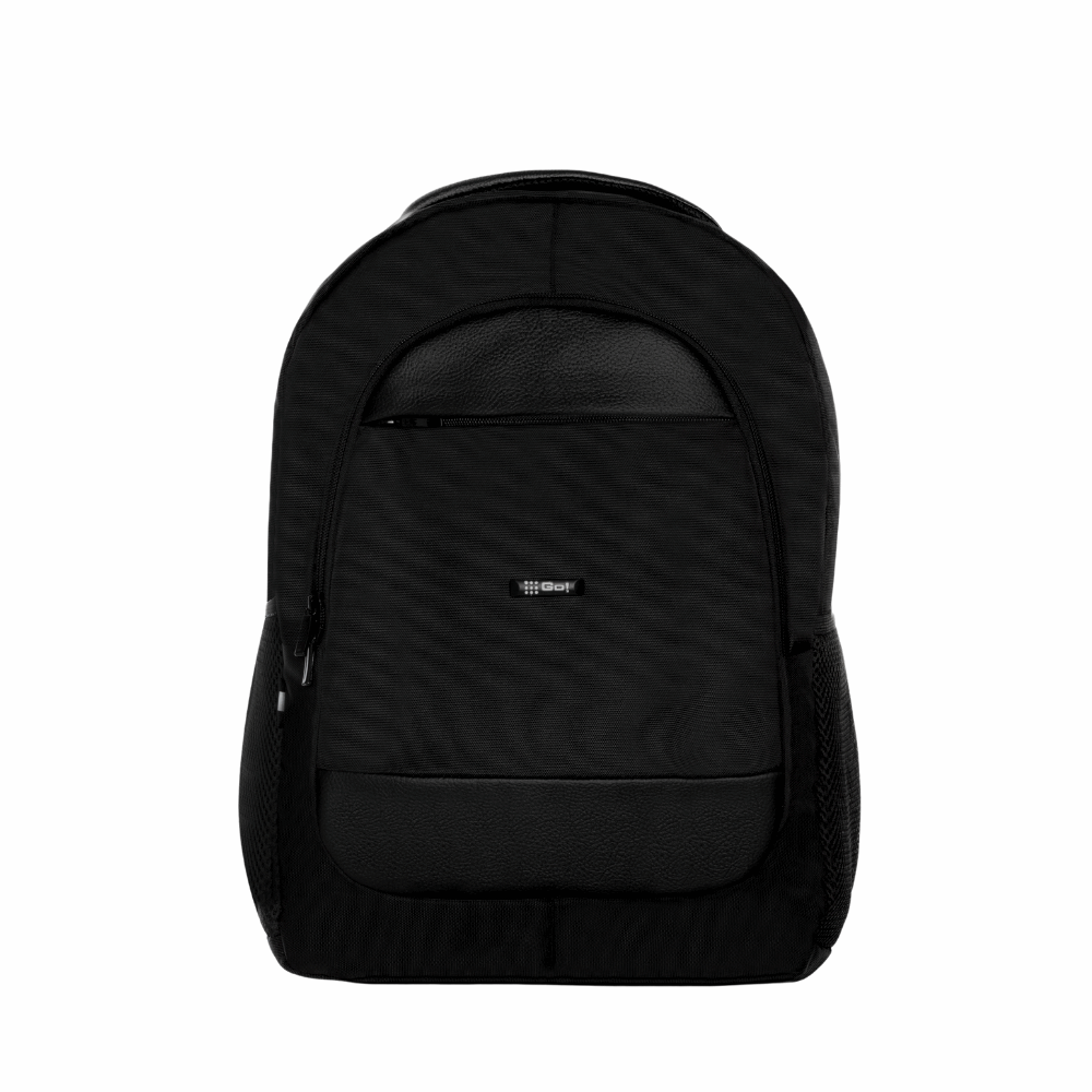 MORRAL LONA APLIQUE SINTETICO NEGRO - Mundobags