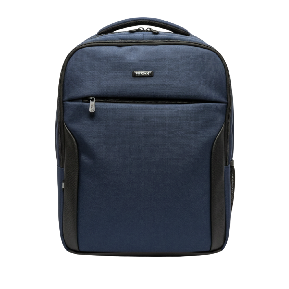 MORRAL LONA 3 COMPARTIMIENTOS APLIQUE SINTETICO AZUL OSCURO