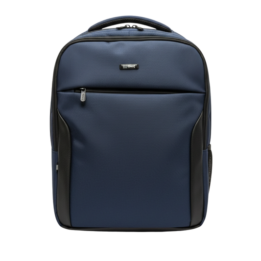 MORRAL LONA 3 COMPARTIMIENTOS APLIQUE SINTETICO AZUL OSCURO