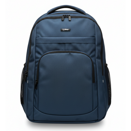 MORRAL LONA 2 COMPARTIMIENTOS APLIQUE SINTETICO AZUL OSCURO