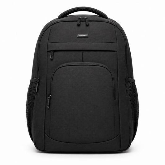 MORRAL LONA 2 COMPARTIMIENTOS APLIQUE SINTETICO NEGRO