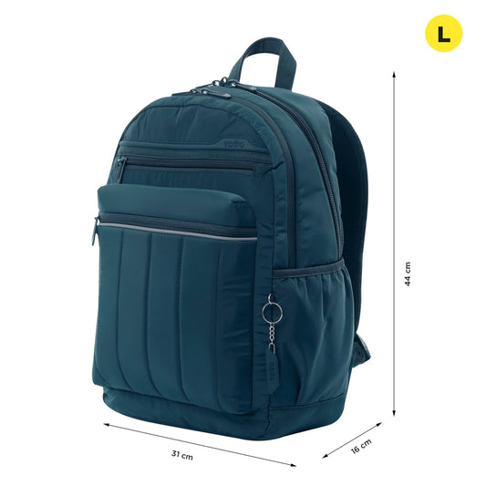 Morral Universitario Porta PC 14" Plaine Azul Mujer