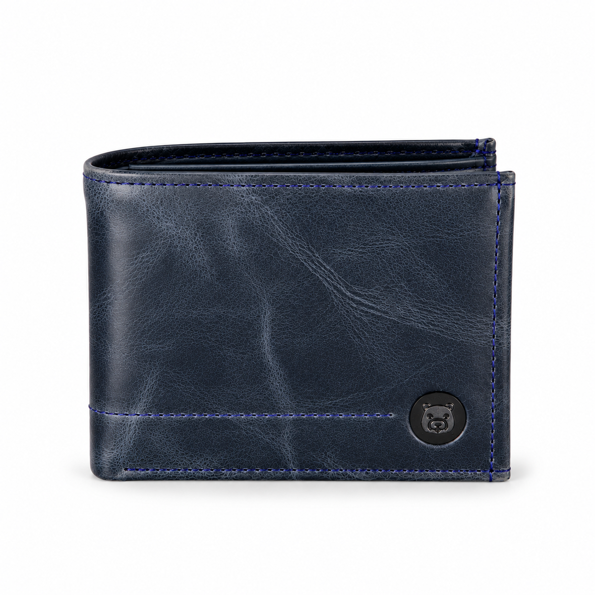 Billetera de Cuero con Doble Solapa