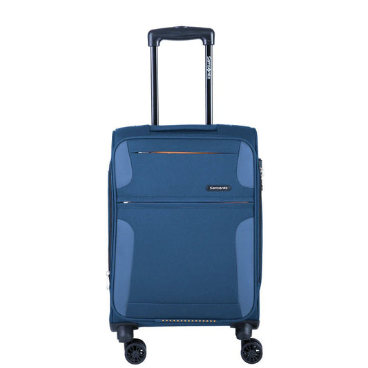 Bahia Spinner 20" Expandible en color azul, capacidad 12 Kg. - Mundobags