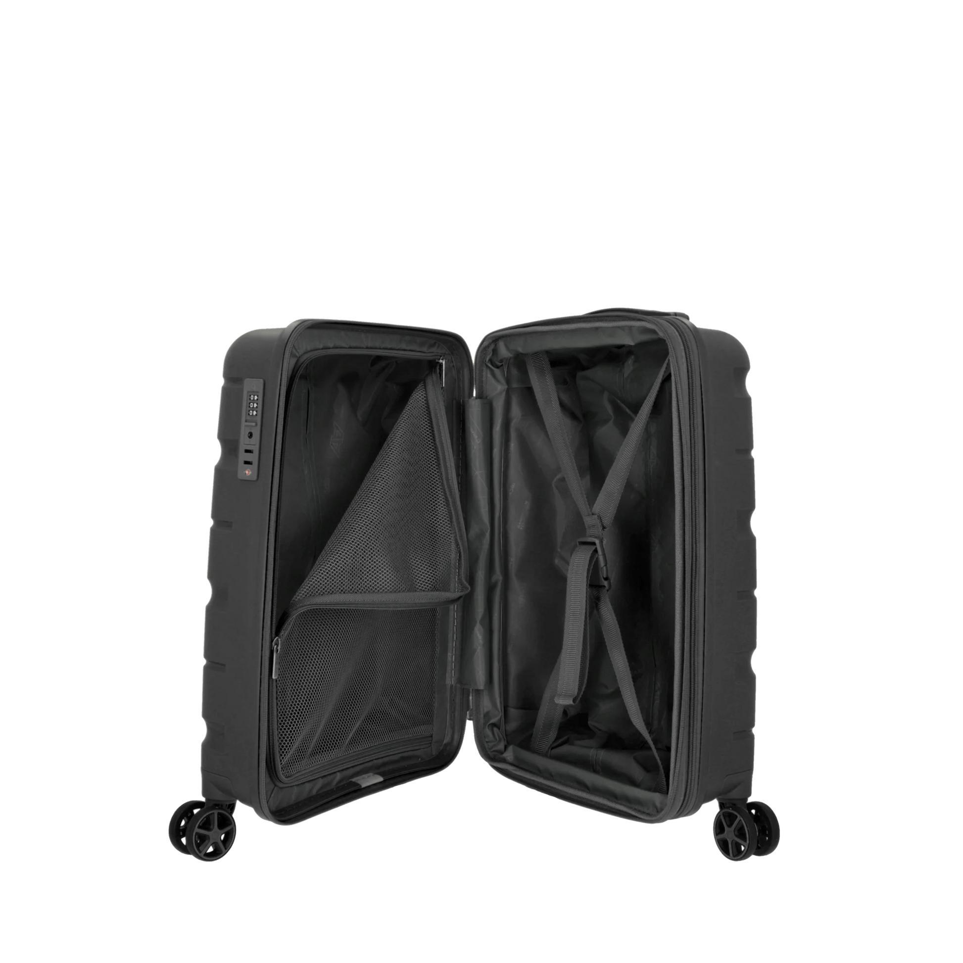 Maleta Aspen 24" capacidad de 20 Kg Negra - Mundobags