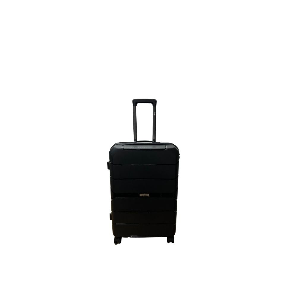 Maleta de Polipropileno con LLANTAS EXTRAIBLES LLG 10 Kg - Color Negro, Equipaje de Artículo Personal - Mundobags