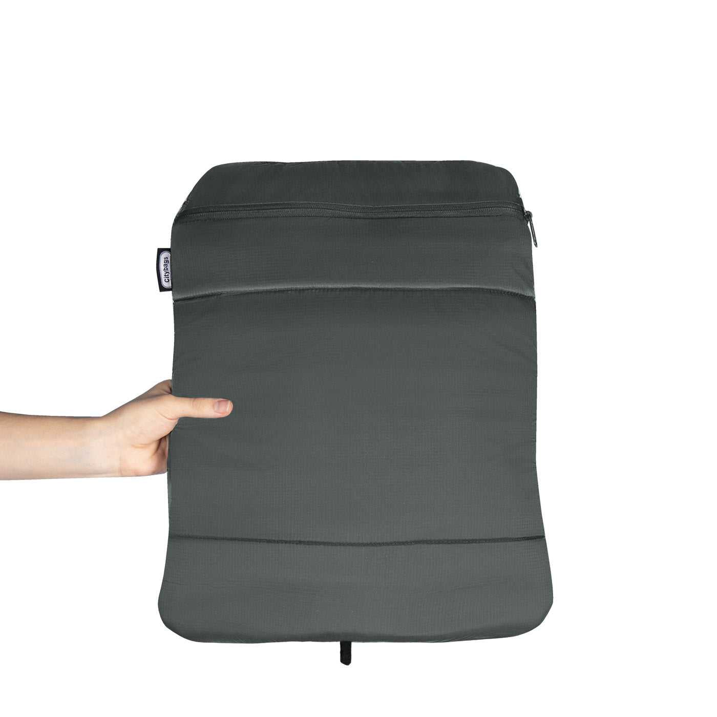 Morral Cabina Tapa Citybags Gris - Mundobags
