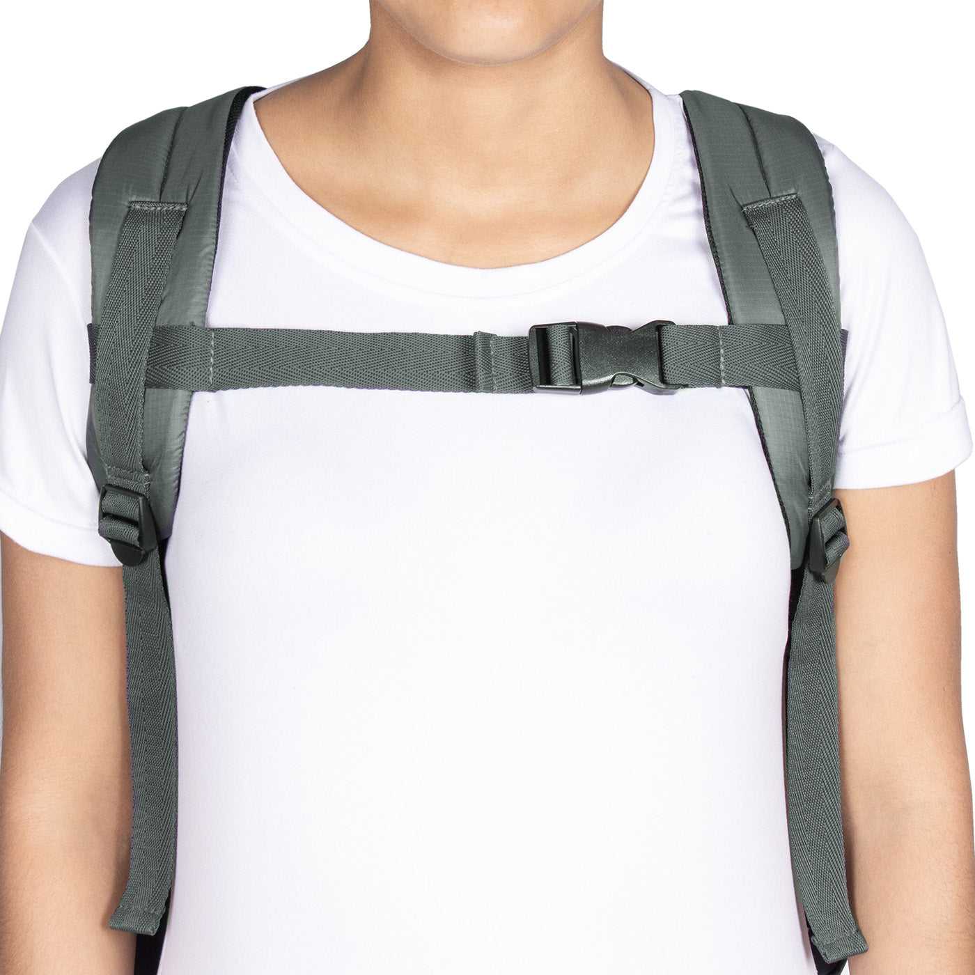Morral Cabina Tapa Citybags Gris - Mundobags