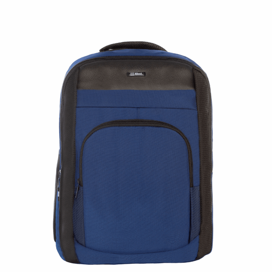 MORRAL LONA 2 COMPARTIMIENTOS APLIQUE SINTETICO AZUL OSCURO - Mundobags