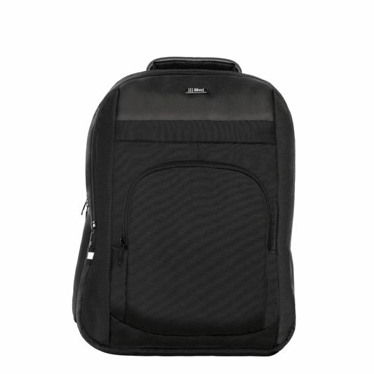 MORRAL LONA 2 COMPARTIMIENTOS APLIQUE SINTETICO NEGRO - Mundobags