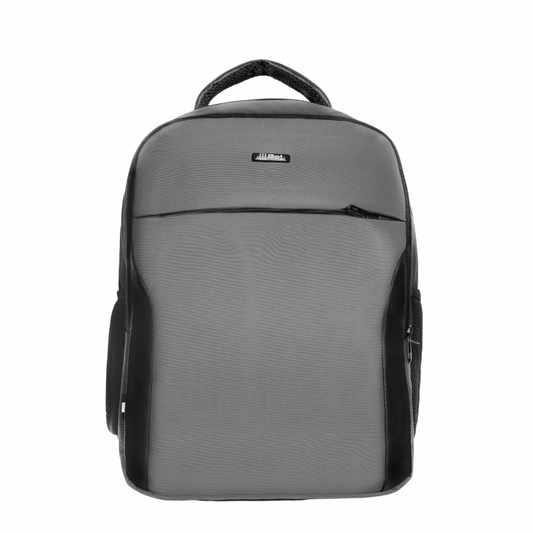 MORRAL LONA 3 COMPARTIMIENTOS APLIQUE SINTETICO GRIS - Mundobags