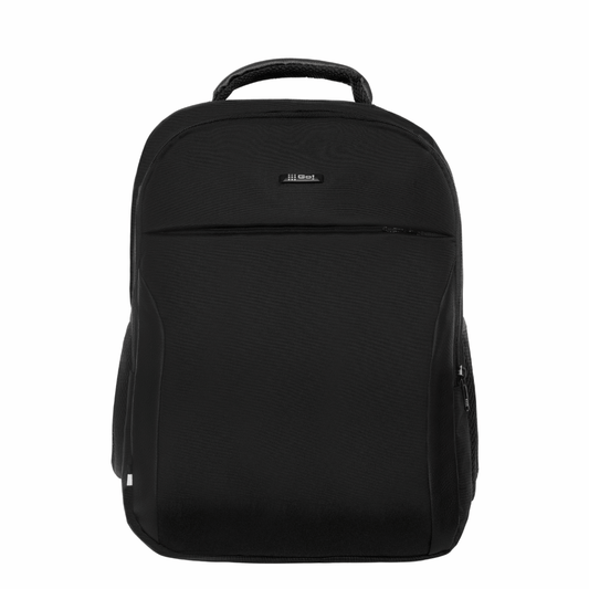 MORRAL LONA 3 COMPARTIMIENTOS APLIQUE SINTETICO NEGRO - Mundobags