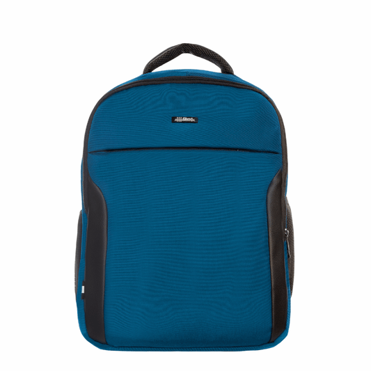 MORRAL LONA 3 COMPARTIMIENTOS APLIQUE SINTETICO PETROLEO - Mundobags