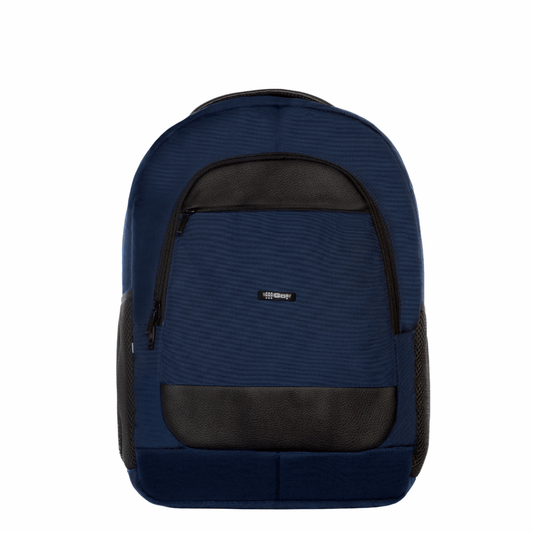 MORRAL LONA APLIQUE SINTETICO AZUL OSCURO - Mundobags