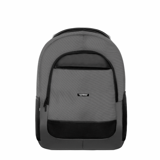 MORRAL LONA APLIQUE SINTETICO GRIS - Mundobags