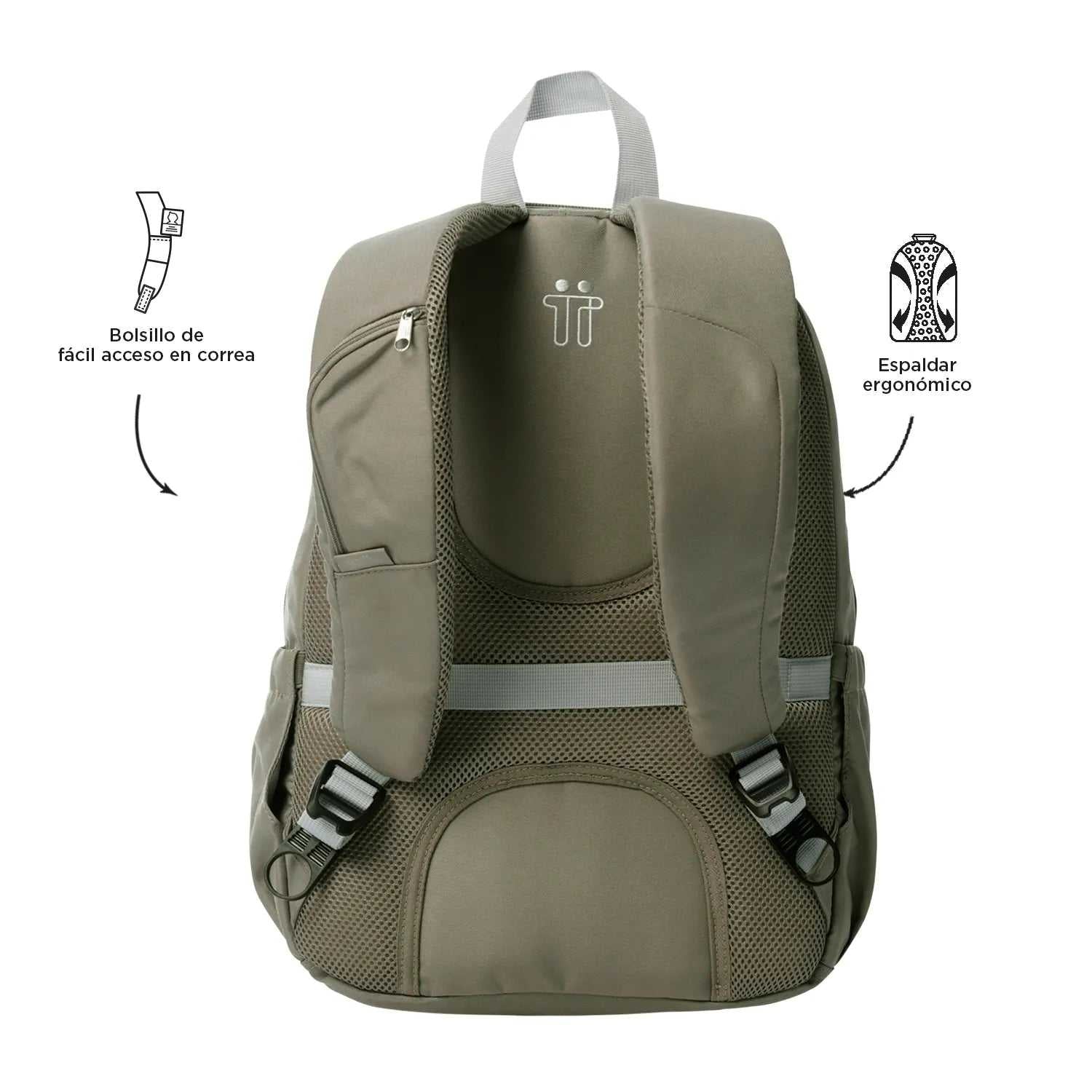 Morral Universitario Porta PC 14" Goctal 2.0 Terreo Unisex - Mundobags