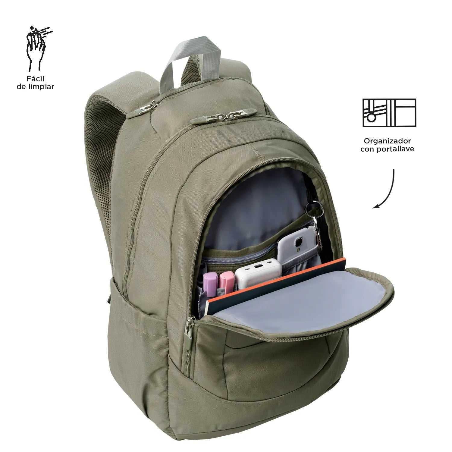 Morral Universitario Porta PC 14" Goctal 2.0 Terreo Unisex - Mundobags