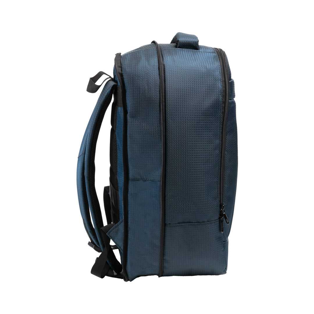 Morral Viajero con Expansión - Color Azul Oscuro - Mundobags