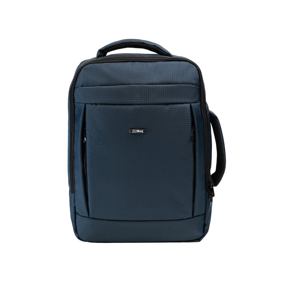 Morral Viajero con Expansión - Color Azul Oscuro - Mundobags