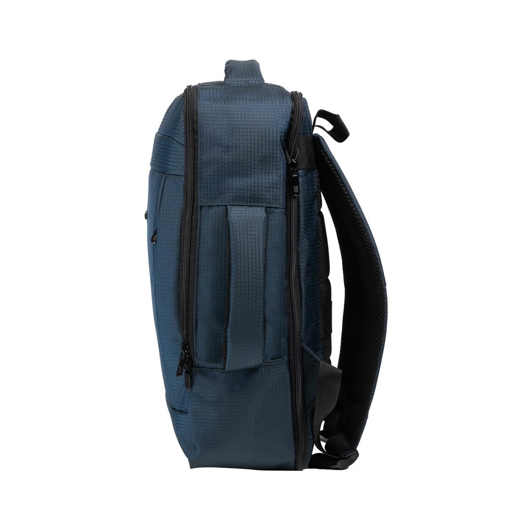 Morral Viajero con Expansión - Color Azul Oscuro - Mundobags